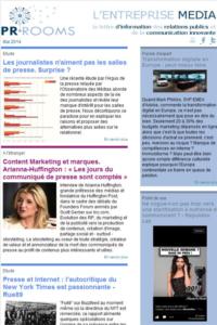 Vignette de la newsletter PR•ROOMS de mai 2014