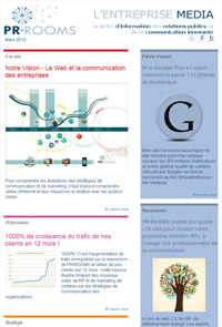 Newsletter PR Rooms N°2