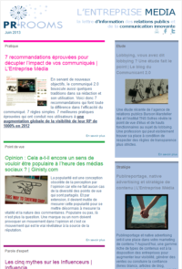Newsletter PR Rooms N°3
