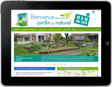 exemple de minisite événementiel PR•ROOMS sur iPad