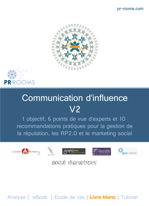Couverture du livre blanc PR Rooms 'Communication d'Influence'