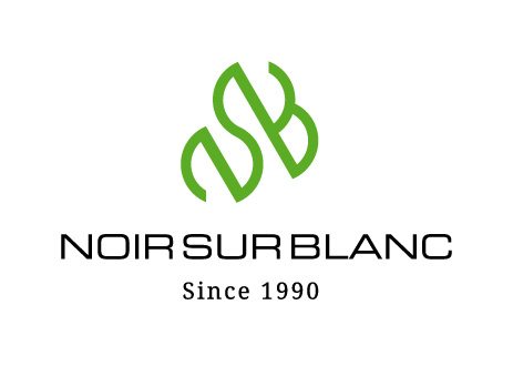 Logo agence noir sur blanc